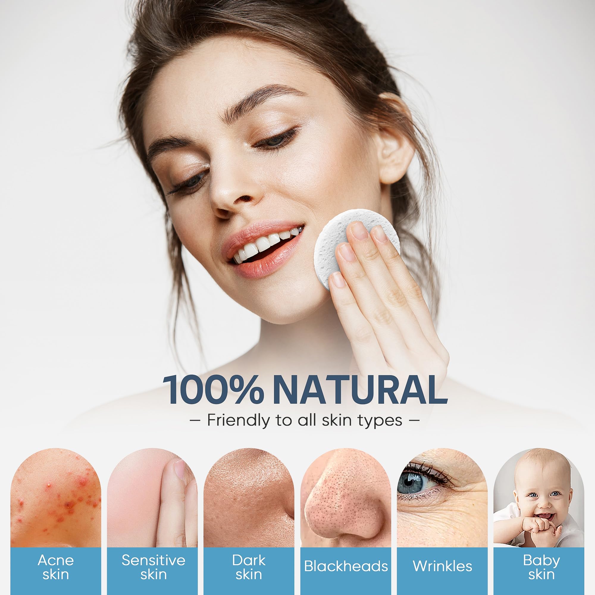 Gainwell natural wood pulp sponge is biodegradable and eco-friendly.