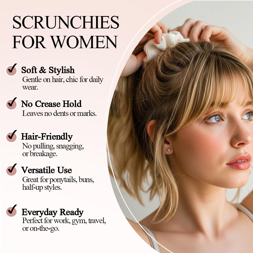 GALAGLIMMER Scrunchies de algodón ideales para entrenamientos gracias a su estructura antideslizante.
