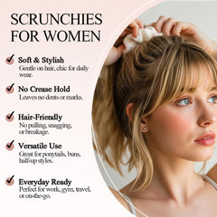GALAGLIMMER Scrunchies de algodón ideales para entrenamientos gracias a su estructura antideslizante.
