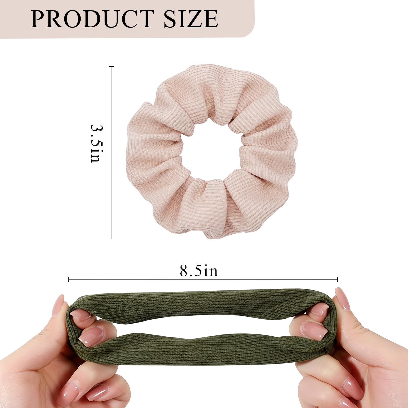 GALAGLIMMER Scrunchies de algodón ofrecen sujeción firme para todo el día.
