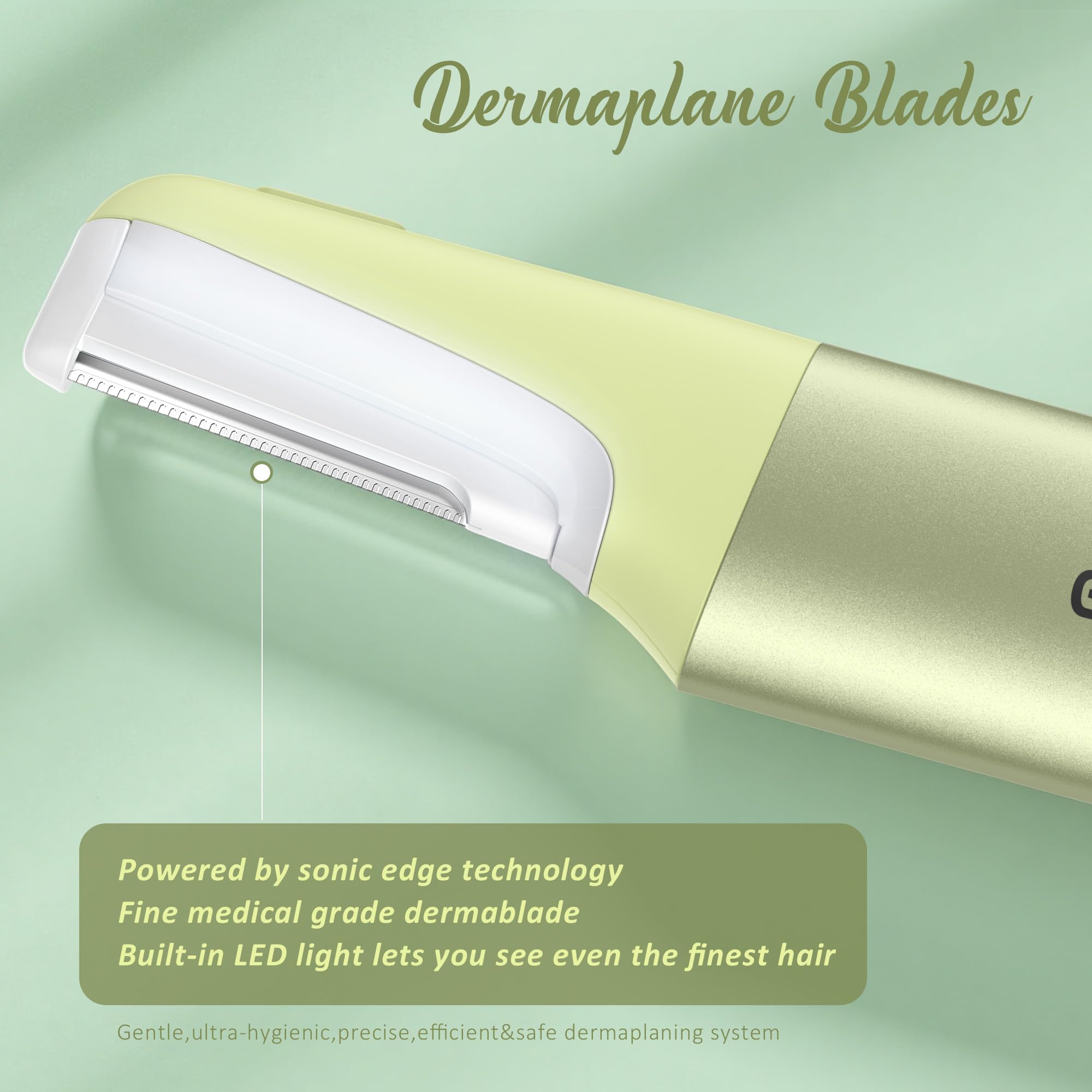 Galtxen travel-friendly dermaplane razor fits in a makeup bag