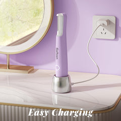 Rechargeable Galtxen dermaplaning device charging port for cordless use
