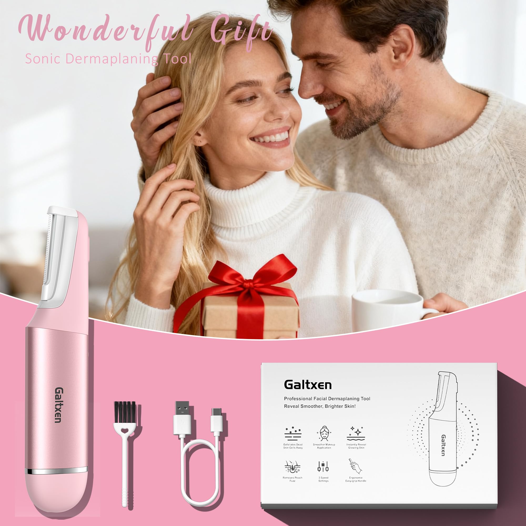 Galtxen packaging box highlighting gift-ready skincare tool