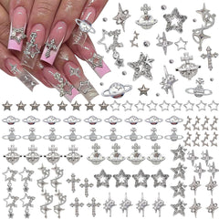 Ganepwns star nail charms collection close-up for dazzling DIY manicures
