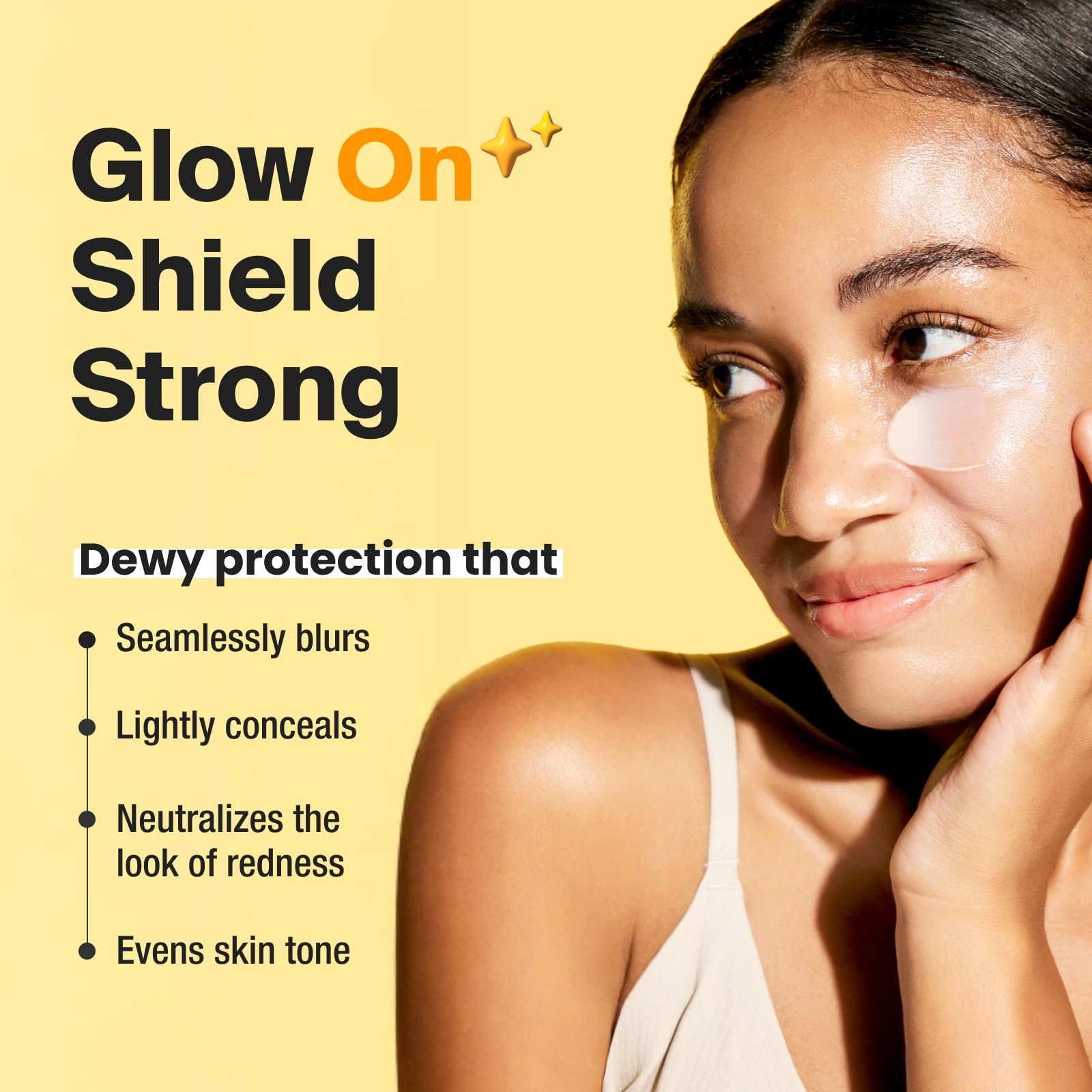 GANGNAM GLOW Day Shield bottle close-up highlighting mineral protection and finish