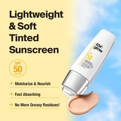 GANGNAM GLOW Day Shield swatched on skin for natural tone-up