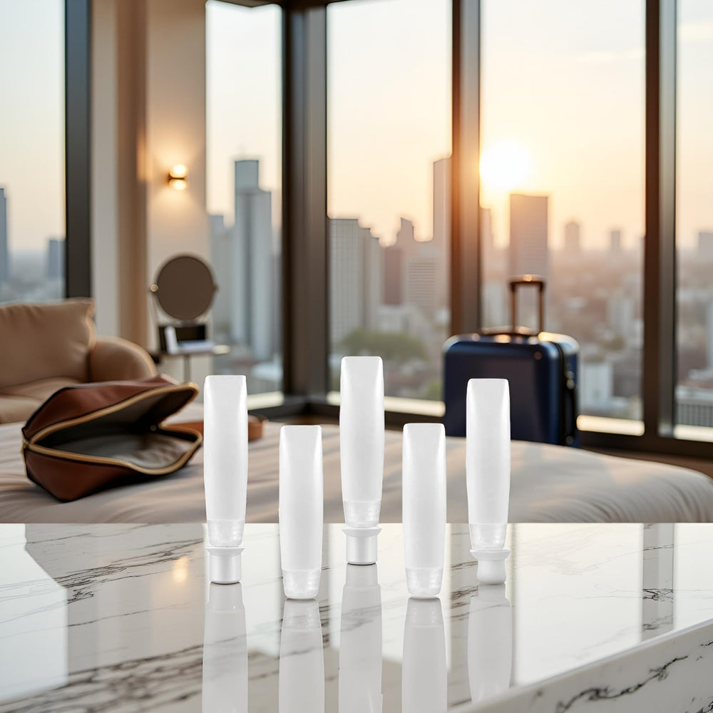 GANPUB portable, refillable bottles designed for on-the-go routines.