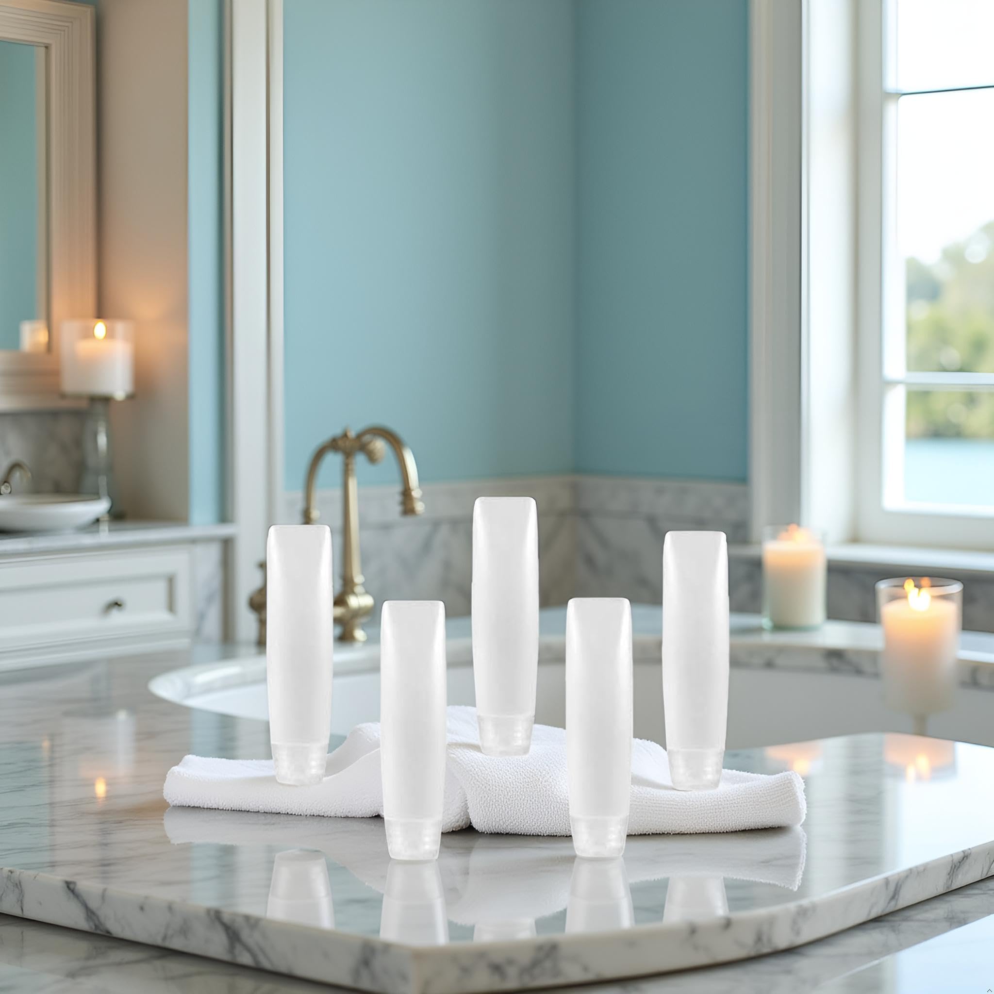 GANPUB travel-size tubes ideal for cosmetics and personal care.