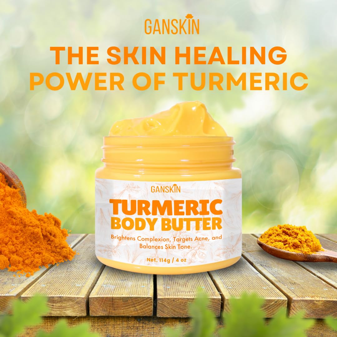 Ganskin manteca cuerpo curcuma: hidratación intensa para piel suave