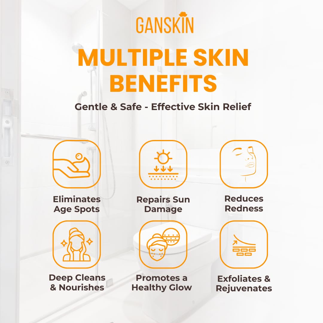 Sunflower oil droplets with Ganskin turmeric wash for moisture