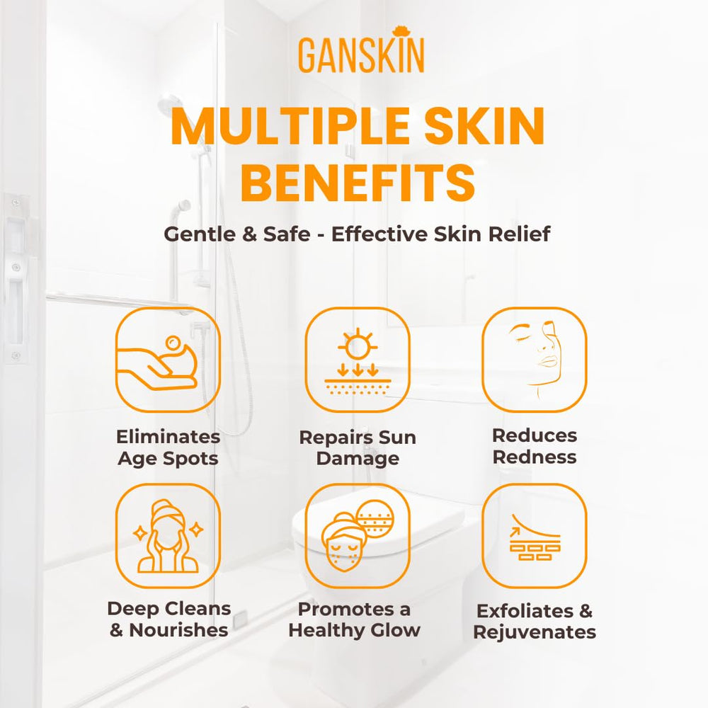 Sunflower oil droplets with Ganskin turmeric wash for moisture