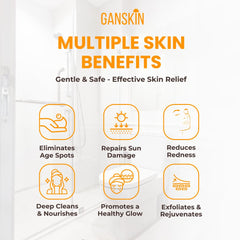 Sunflower oil droplets with Ganskin turmeric wash for moisture