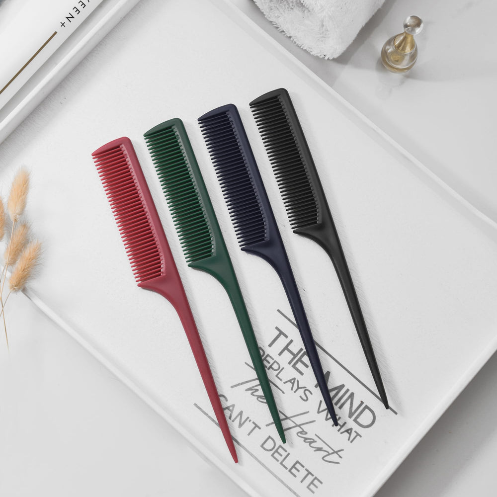GAONSWOE anti-static teasing comb reduces frizz during styling sessions.