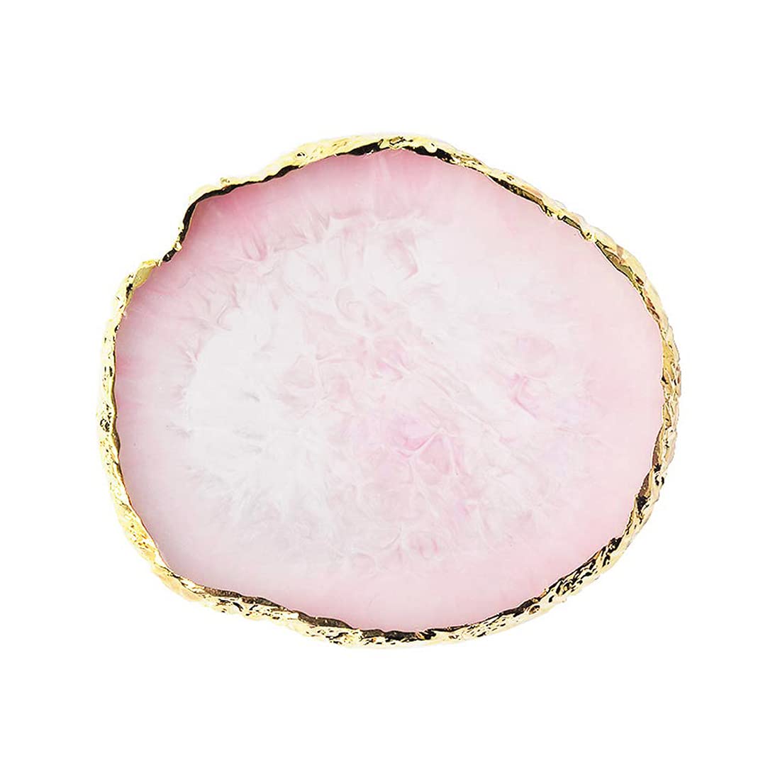 GAOSENLONK resin nail art palette with aureate edge for precise color mixing.