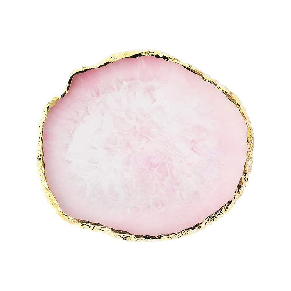GAOSENLONK resin nail art palette with aureate edge for precise color mixing.