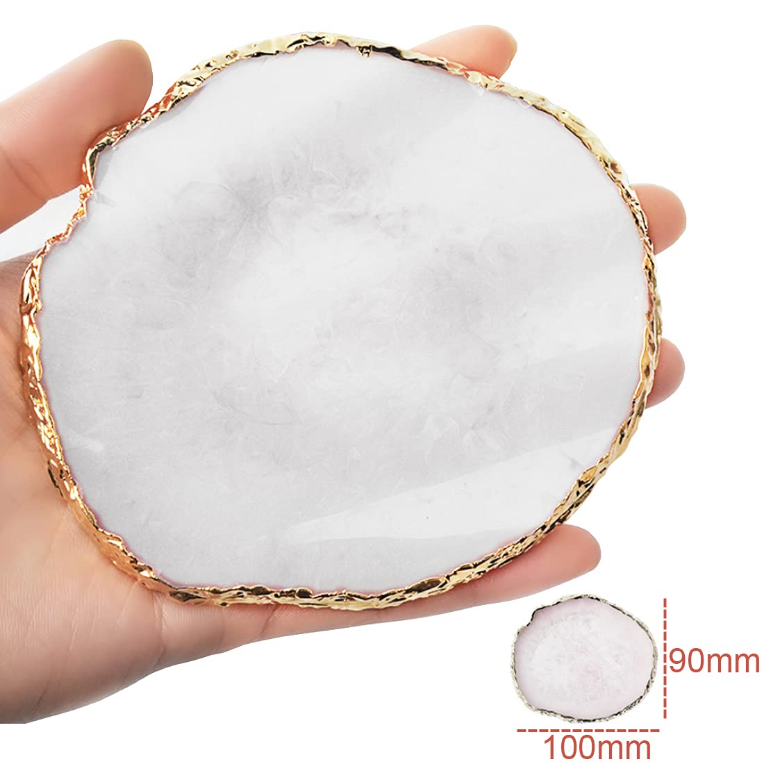 GAOSENLONK resin nail art palette ideal for mixing polish, foundation, and pigments.