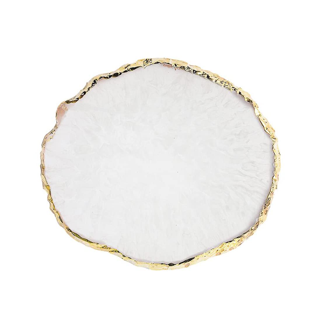 GAOSENLONK resin nail art palette white with smooth surface for precise color mixing.