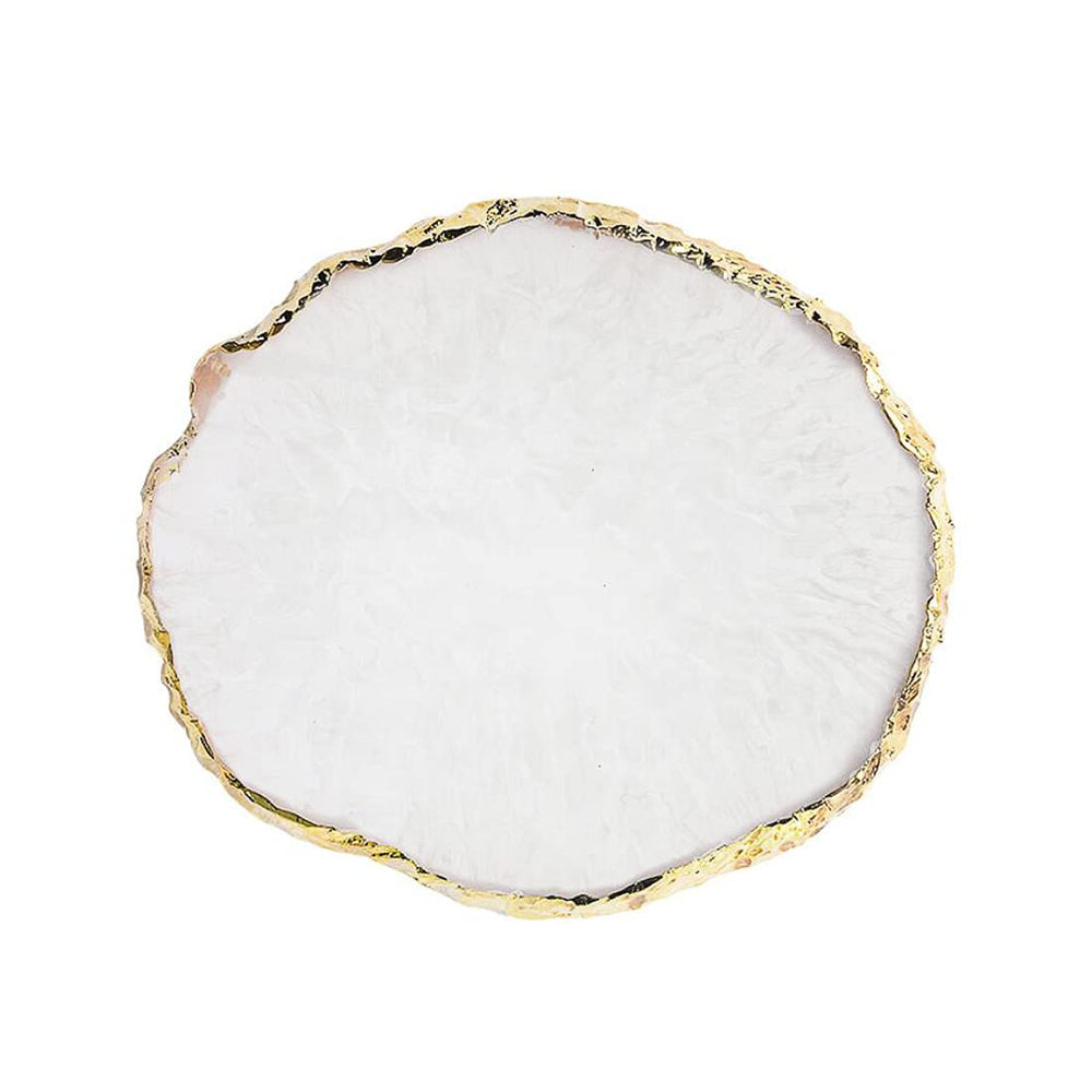 GAOSENLONK resin nail art palette white with smooth surface for precise color mixing.