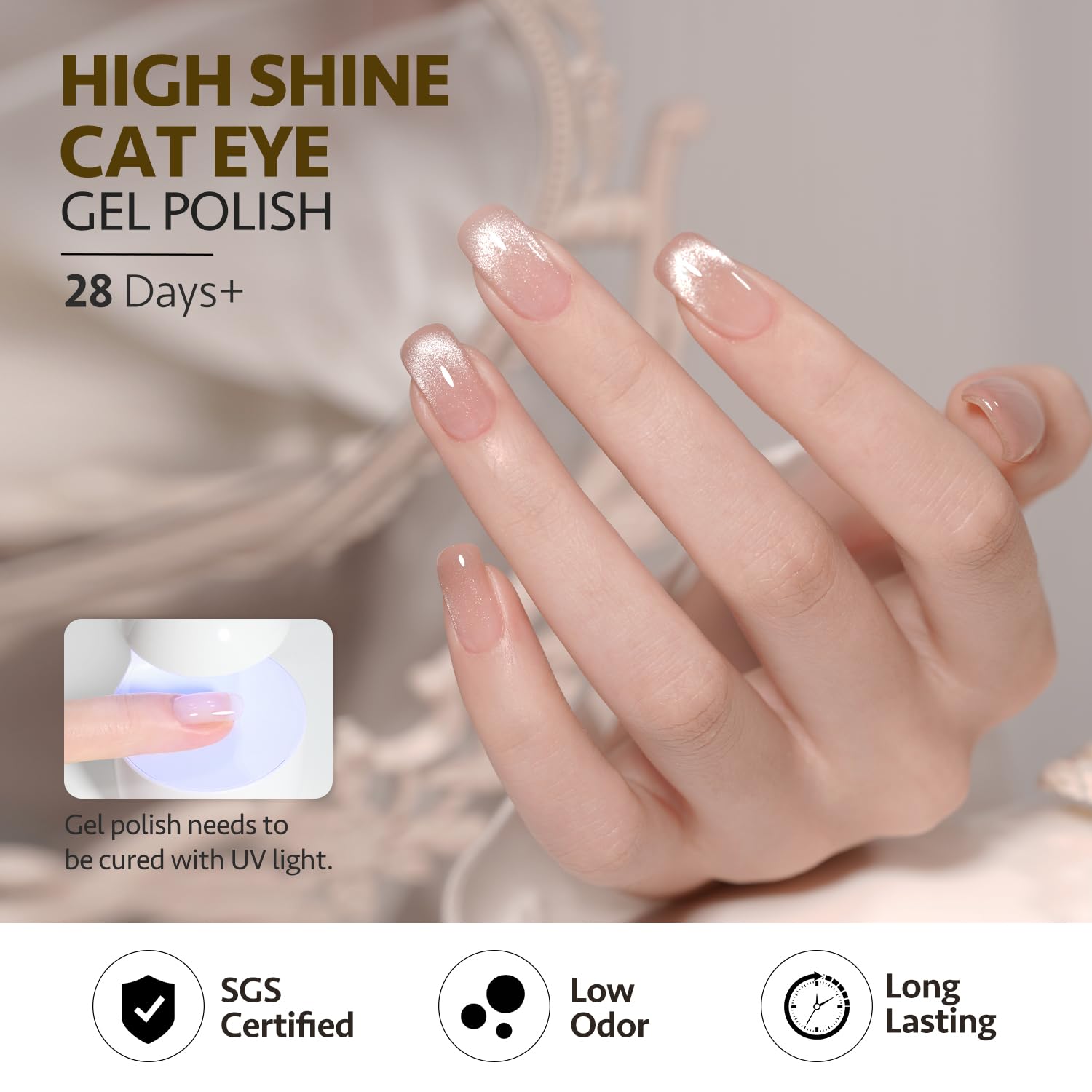 GAOY magnet kit included for flexible home nail art