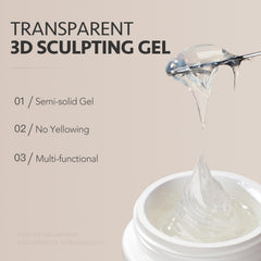 GAOY 3D Sculpting Gel rhinestone adhesive supports secure stone application.