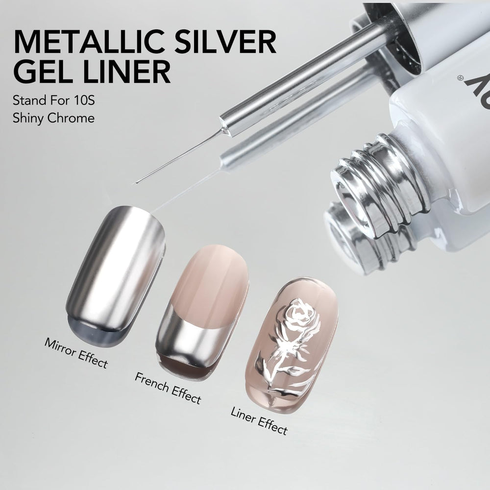 GAOY 8ml nail polish bottle close-up showcases compact at-home mani option.