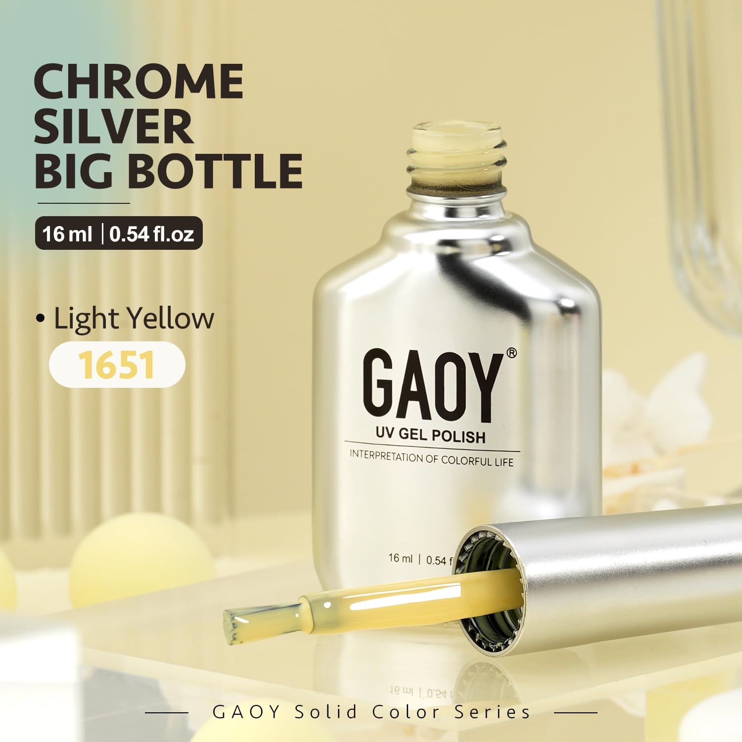 GAOY gel polish in a cozy at-home manicure setting.