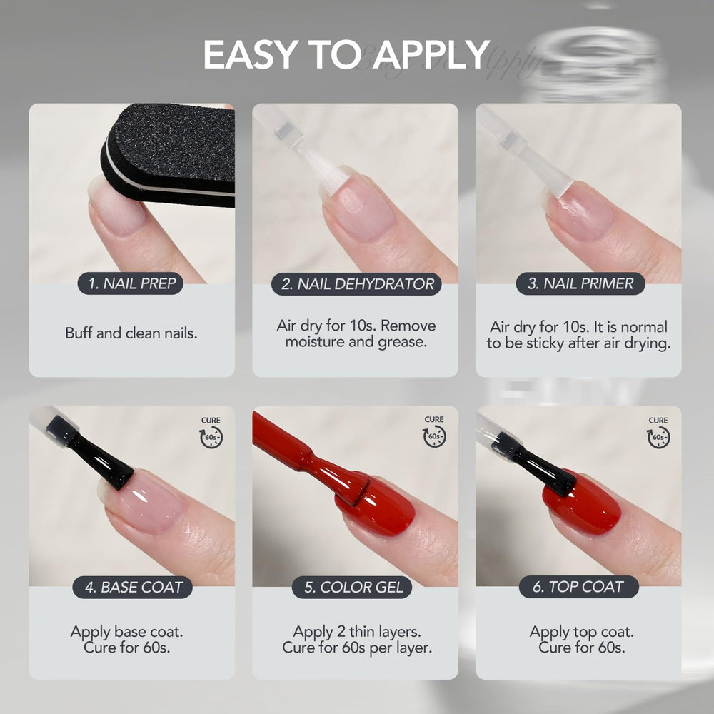GAOY at-home manicure setup enables clean precise gel prep.