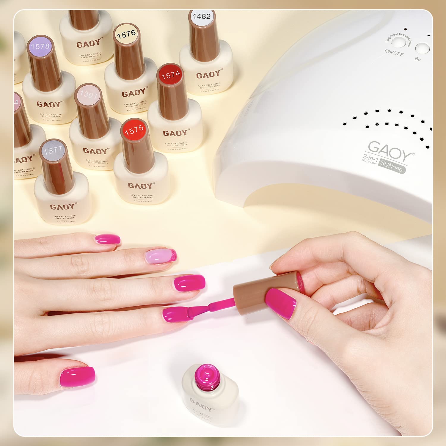 GAOY at-home manicure setup for professional-style results.