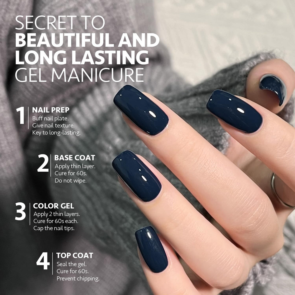 GAOY base coat and color layer delivers durable, smooth color.