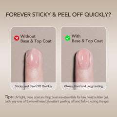 GAOY base coat preps nails for strong adhesion.