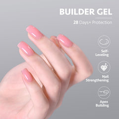GAOY builder gel with base coat readiness for secure adhesion.
