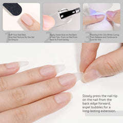GAOY base-gel-uñas-16ml-2en1: base para acabado liso y duradero.