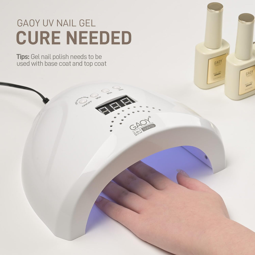 GAOY shade 3112 Antique White provides a versatile neutral canvas for nail art.