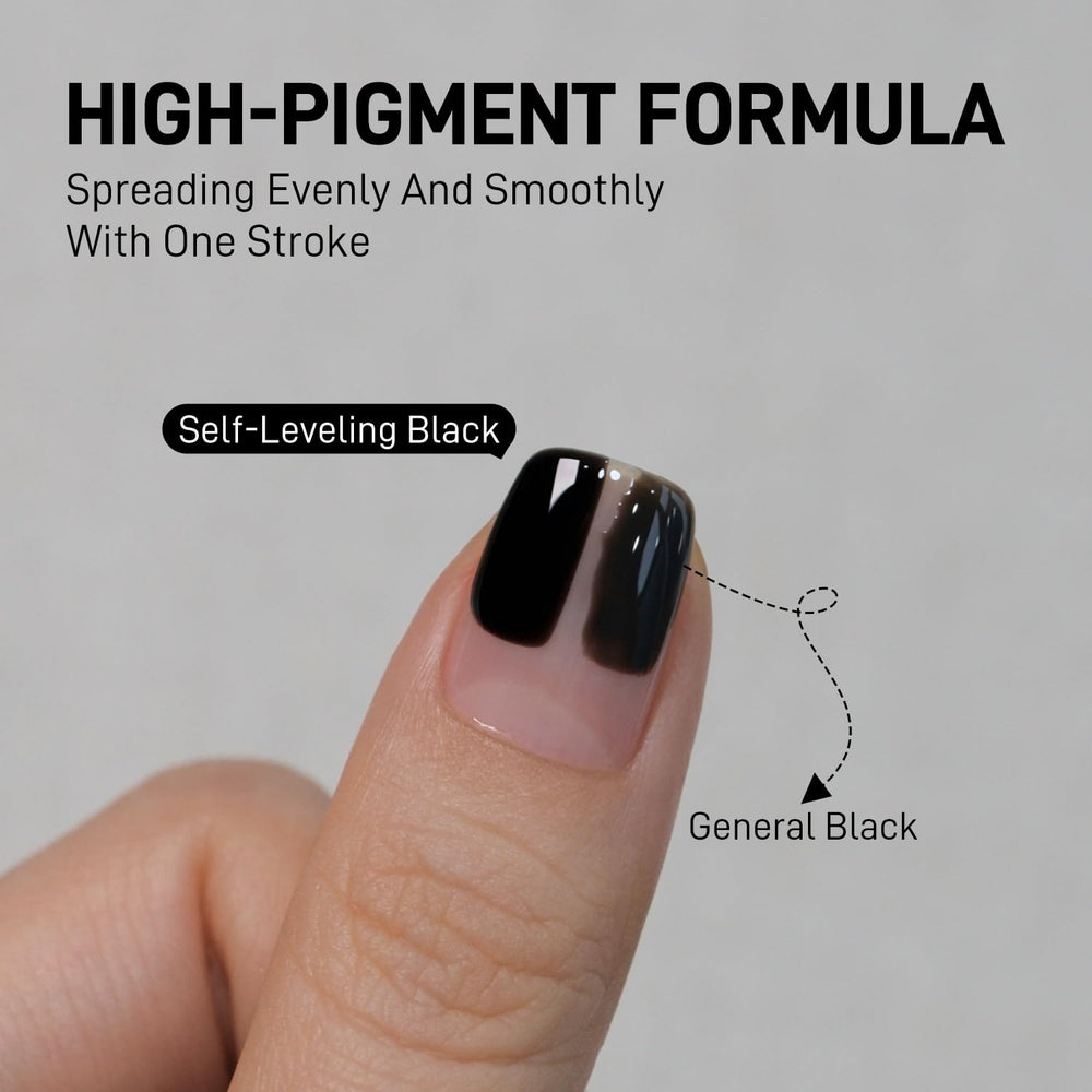 Wear test visual of GAOY gel polish lasting up to four weeks with base/top coats.