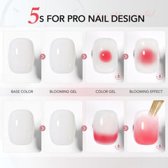 GAOY Blooming Gel, aplicación delgada para difuminar colores con precisión