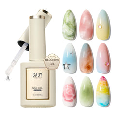 GAOY Blooming Gel: botella clara para aplicación precisa y limpia.