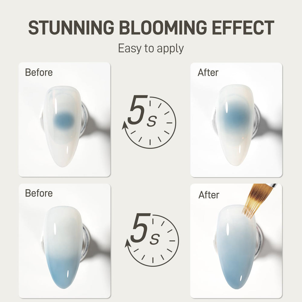 GAOY Blooming Gel: efecto marmolado para uñas con acabado suave y vistoso.