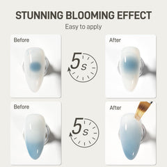 GAOY Blooming Gel: efecto marmolado para uñas con acabado suave y vistoso.