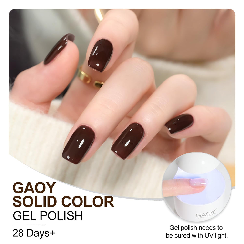 Two-layer application with top coat for a glossy GAOY Molten Chocolate finish