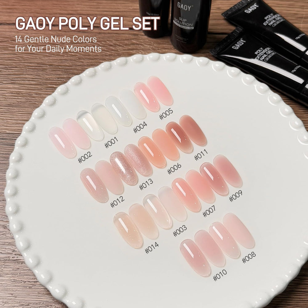 GAOY brush and file tools for neat shaping and topcoat application