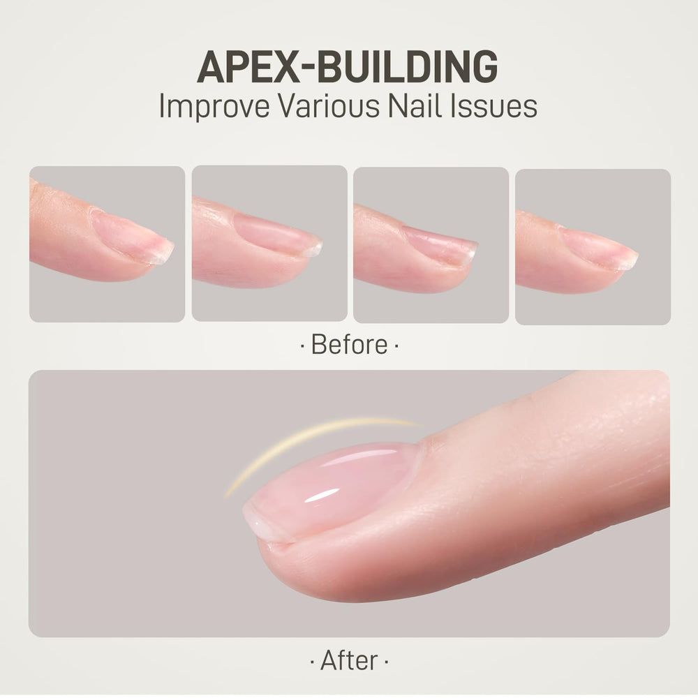 GAOY Builder Gel 16ml strengthens natural nails and adds durability.