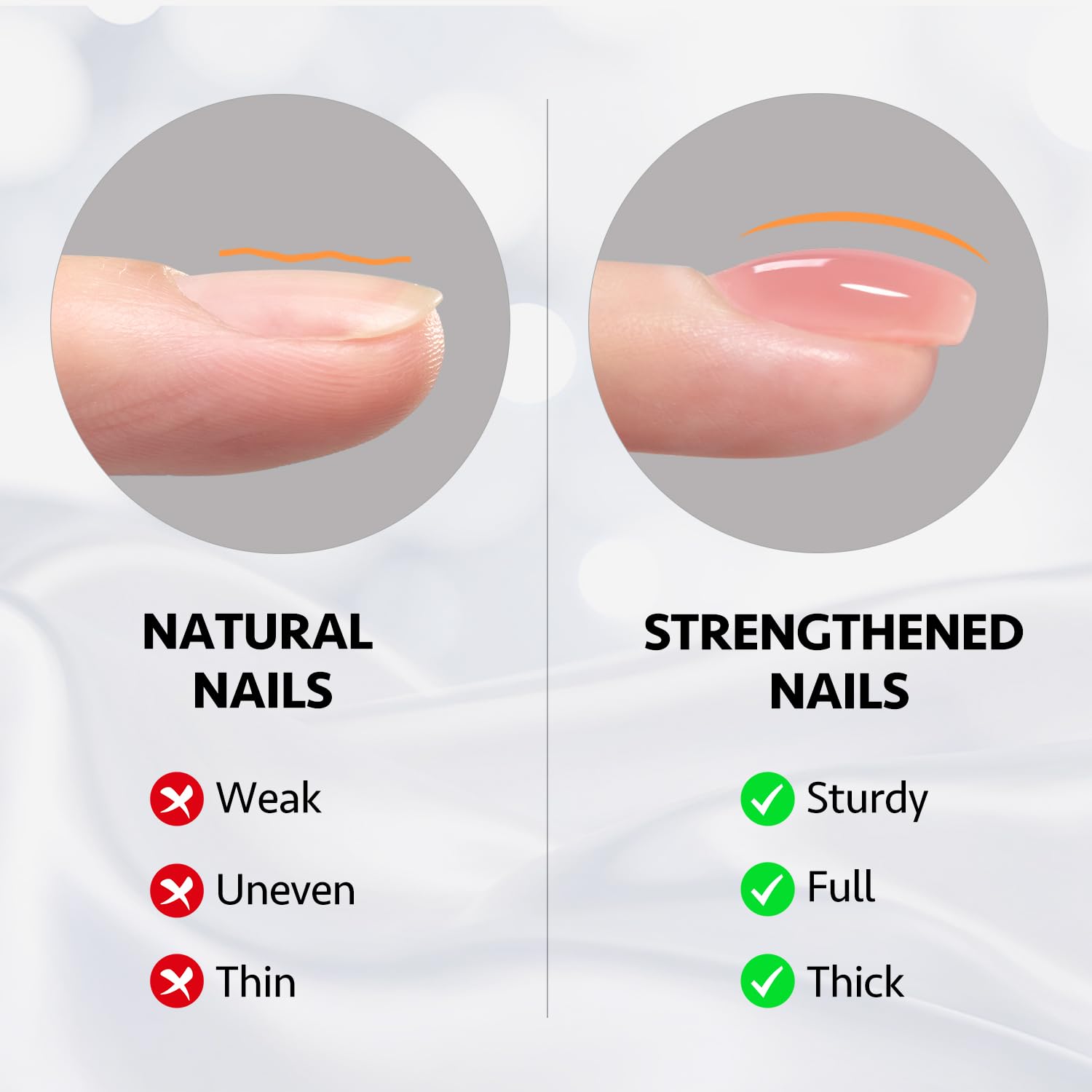 Close-up of GAOY Builder Gel brush applying for durable nails