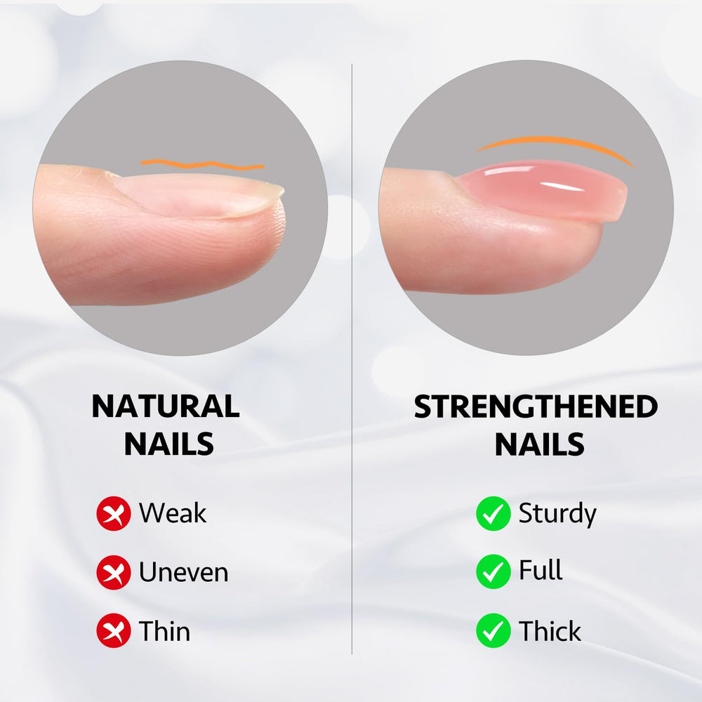 Close-up of GAOY Builder Gel brush applying for durable nails