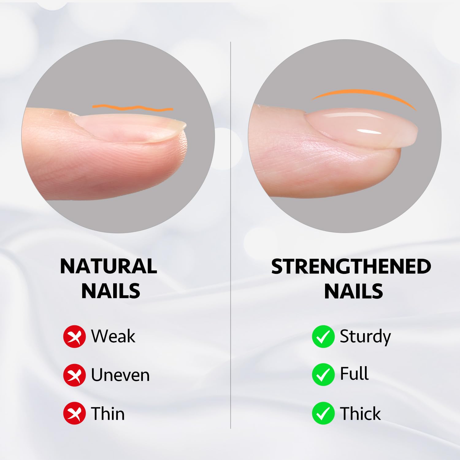 GAOY builder gel application brush stroke showing smooth self-leveling