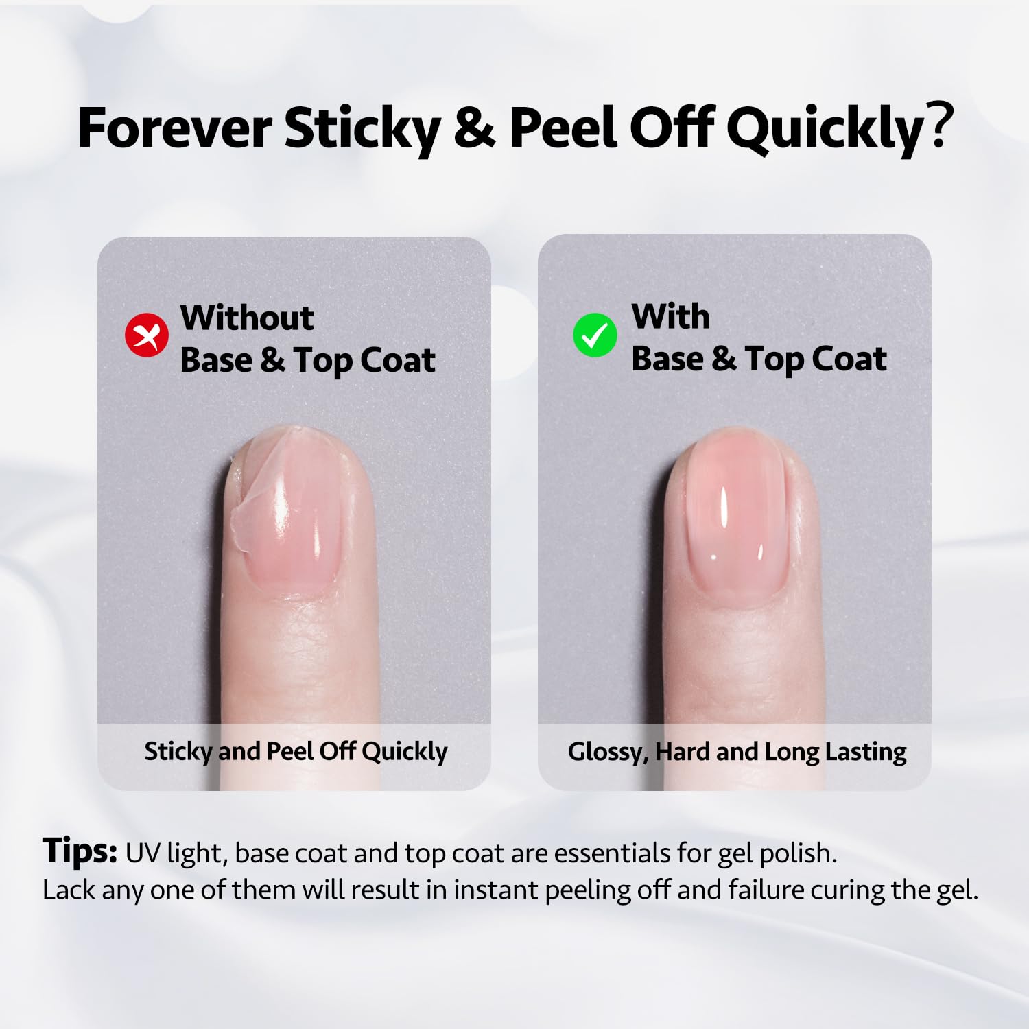 GAOY Builder Gel application on natural nails for length and strength