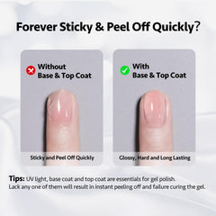 GAOY Builder Gel application on natural nails for length and strength
