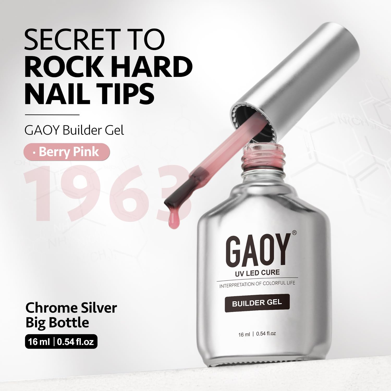 GAOY Builder Gel at-home nail art setup enables salon-like results.