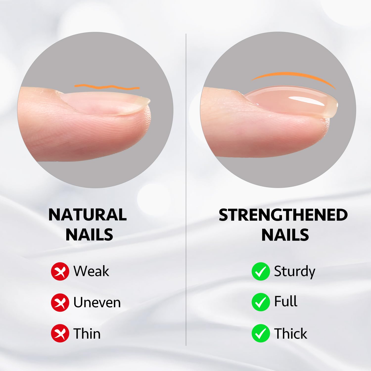 GAOY Builder Gel brush application showing smooth self-leveling nails
