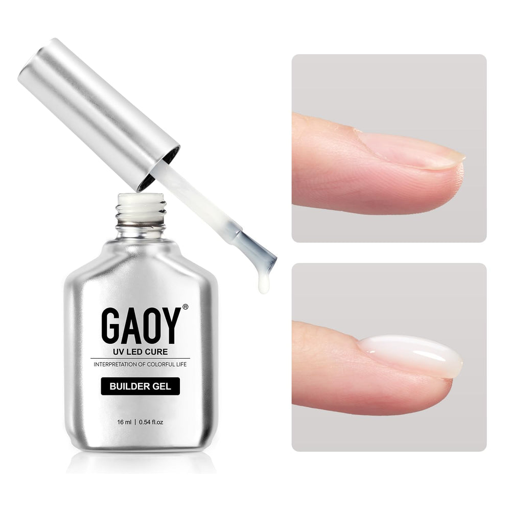 GAOY Builder Gel bottle for long-lasting natural-looking nails.