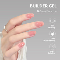 Hands showcase natural-length GAOY nails with smooth finish